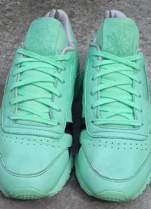 Кросівки reebok x spirit classic leather mint green bd2773