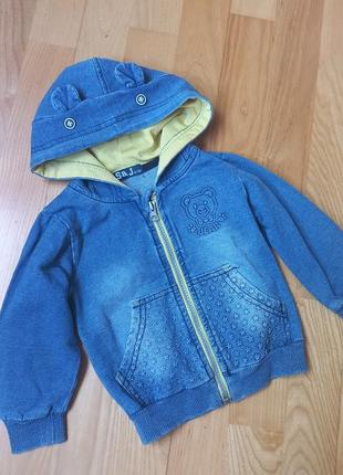 Джинсова вітровка куртка для дівчинки 9-12 років кофточка