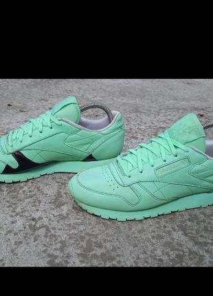 Кросівки reebok x spirit classic leather mint green bd27733 фото