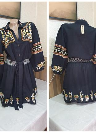 Платье с вышивкой. river island.