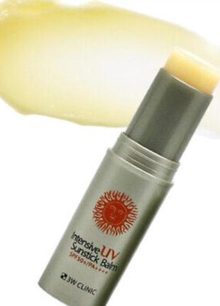 Солнцезащитный стик 3w clinic intensive uv sun stick balm spf50+/pa+++ - 10g3 фото