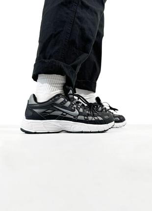 Nike p-6000 black/white 401 фото