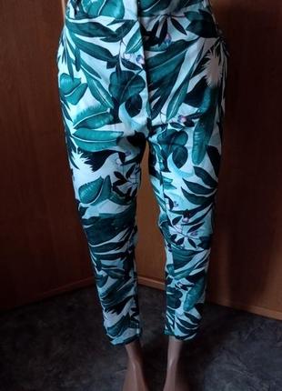 Отличные яркие брюки р. 14 anna clover h&m
