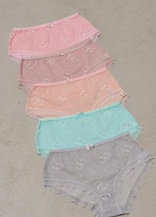 Труси жіночі сліпи мереживні 15093 - 5 шт.