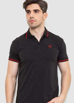 Black Classic Pique Polo