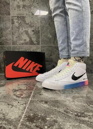 Кросівки nike blazer mid 77 (белые)2 фото