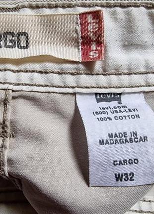 Брендові фірмові котонові шорти карго levi's cargo,оригінал.8 фото