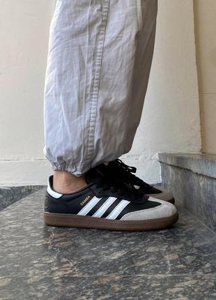 Adidas samba black/white/grey 363 фото