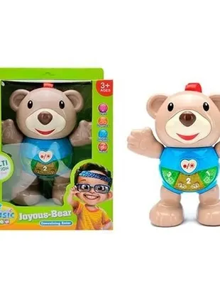Музыкальная игрушка мишка свет,звук"joyous-bear" 3003
