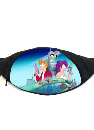 Поясная сумка бананка футурама (gb-f 05) gear bag черная