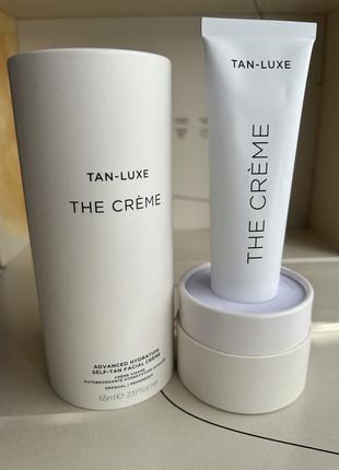 Tan-luxe the creme, 65ml новий. зволожувальний крем для автозасмаги для шкіри обличчя