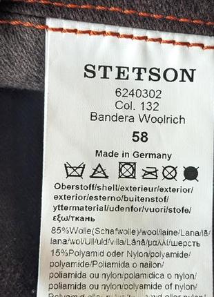 Кепка stetson bandera woolrich7 фото