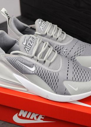 Чоловічі шкіряні, сірі, стильні кросівки nike. від 40 до 44 рр. 2470 кк демісезонні2 фото