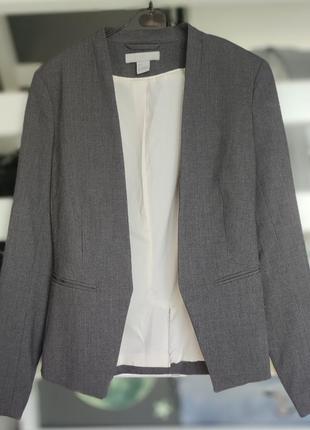 Классический приталенный пиджак h&m
