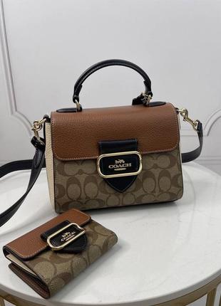 Сумка coach morgan top handle satchel, оригинал, в наличии