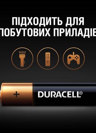 Батарейка duracell lr03 mn2400 1x4 шт.7 фото