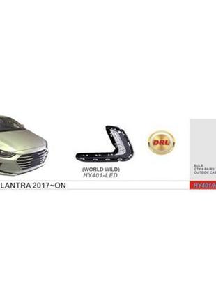 Фари протитуманні hyundai elantra 2016-18 dlaa hy-401led drl