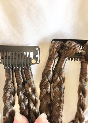 Коси на заколках