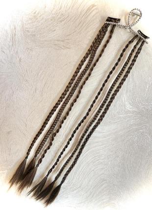 Коси на заколках