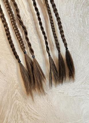 Коси на заколках