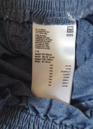 Широкі літні джинси/кюлоти 6-7-8 років, зріст 116-122-128 см7 фото