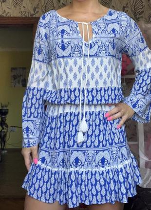 Женское платье пляжное платье короткое s4 фото