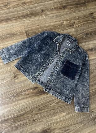 Джинсовка пиджак оверсайз варенка м