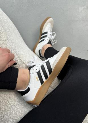 Palace x adidas puig samba black/white 404 фото