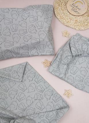 Комплект постільної білизни в дитяче ліжечко  (тканина бавовна)1 фото