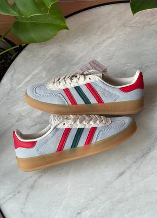 adidas gazelle silver green womens Adidas Gazelle Indoor Blue Dawn Collegiate Burgundy Green IG4994 – BM STORE  ORIGINAL FOOTWEAR main image 0