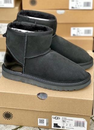 Ugg black metallic suede 36