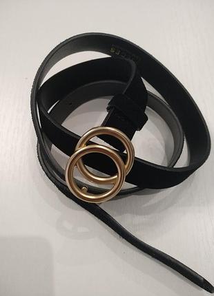 Бутылочный ремень натуральная замша и кожа