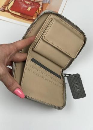 Кошелёк женский guess оригинал abree small zip-around wallet гесс цветочный принт4 фото