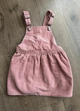 Платье zara, вельветовый сарафан