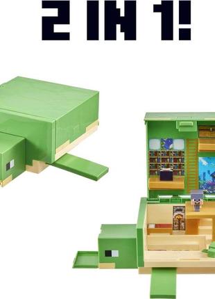 Minecraft майнкрафт стив черепаха hdw14 transforming turtle hideout