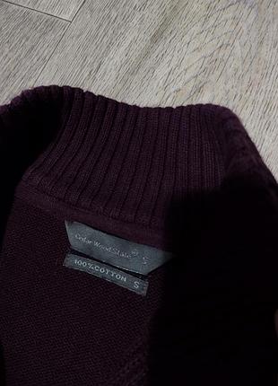 Мужской бордовый свитер на молнии / cedarwood state / джемпер / мужская одежда /...