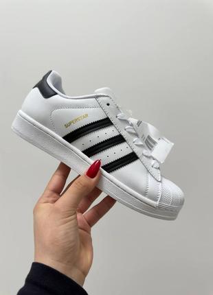 Кросівки adidas superstar white black5 фото