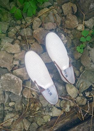 Літні шкіряні туфлі р.422 фото
