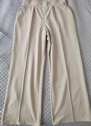 Классические летние брюки свободного кроя, полиэстер, эластан