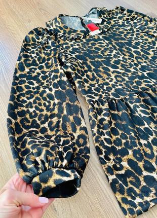 Леопардова тепла блуза кофточка  george  xl нова8 фото