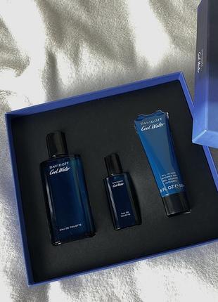 Подарочный набор для мужчины парфюм+гель для душа davidoff cool water