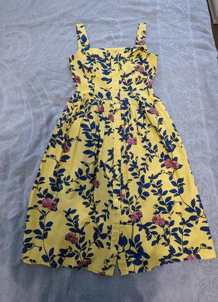 Льняное платье сарафан натуральный лен льняной сарафанчик 42 44 м