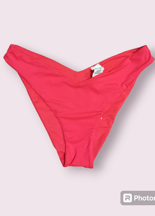 Купальні трусики бразиліана в рожево-неоновому кольорі calzedonia
