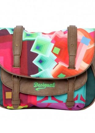 Сумка месенджер портфель кроссбоди велика містка desigual