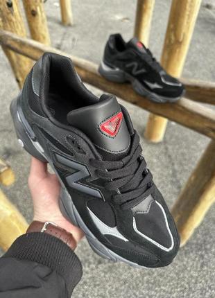 Кросівки new balance 9060 (чорно-хакі)4 фото