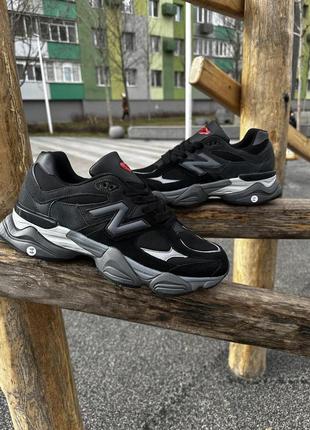 Кросівки new balance 9060 (чорно-хакі)1 фото