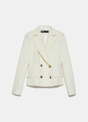 Двубортный блейзер zara