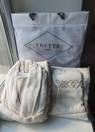 Махровий халат frette, італія, новий р. xl, унісекс, лазневий халат