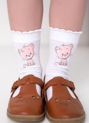 Шкарпетки для дівчинки з малюнком knittex