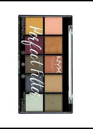 Nyx perfect filter палетка тіней 03 olive you